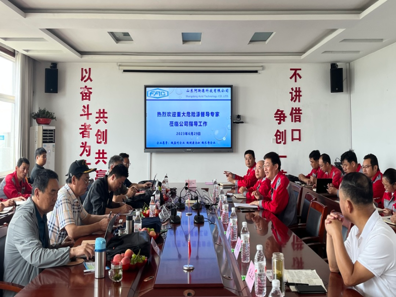 重大危险源督导专家来公司开展专项检查